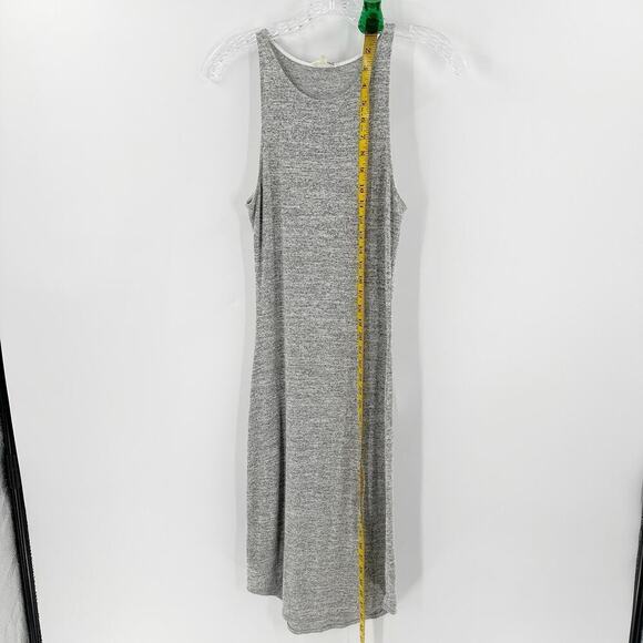 Wilfred Free Heather Gray Scoop Neck Sleeveless Casual Midi Tank Dress Small - Picture 9 of 10